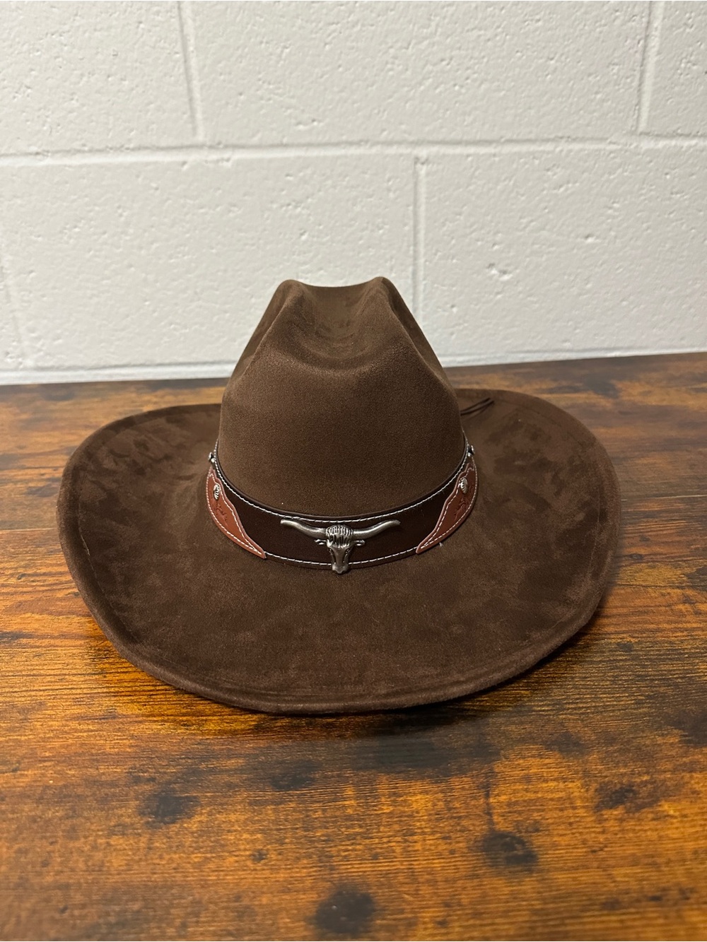 Brown Suede Western Cowboy Hat